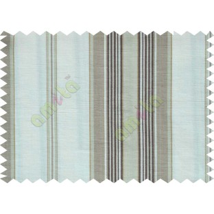 White brown grey stripes main cotton curtain designs